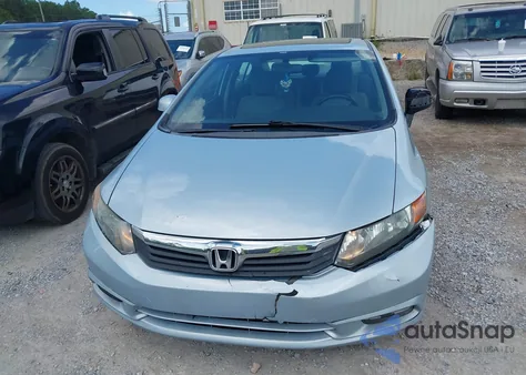 2012 Honda Civic Ex-L из США, поврежденный, VIN 19XFB2F92CE011583